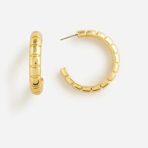 NWOT j crew Ridged hoop earrings